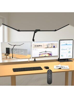 Ultra Bright 3000 Lumen LED Desk Lamp with Clamp, Dimmable 47" Light Bar for